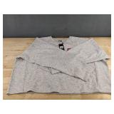 Express Long Sleeve Top Women's Size XL Light Gray, $58 Retail - Brand New