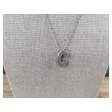 Bubble Letter 'C' Necklace 18' - Brand New