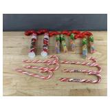Hershey's Kisses, 2 Total, Warheads, 5 Total & Peppermint Candy Canes, 6 Total - Brand New