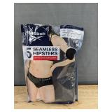 Reebok Seamless Hipsters Black Women's Size Medium, 4 Pack - Brand New