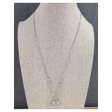 Silver-Tone Lady Bug 19' Necklace - Brand New