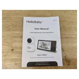 HelloBaby HB6081 2.4GHz Video Baby Monitor 5.5' HD TFT LCD - Brand New