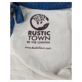 Rustic Town Blue Leather Purse 11' - Brand New