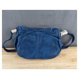 Rustic Town Blue Leather Purse 11' - Brand New