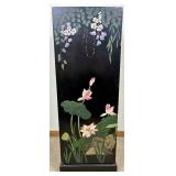 Vintage Carved Lacquer Asian Cabinet
