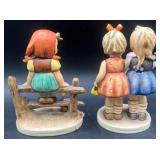 Goebel Hummel Figurines W. Germany - 'Just Resting' and 'Happy Birthday'