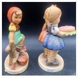 Goebel Hummel Figurines W. Germany - 'Just Resting' and 'Happy Birthday'