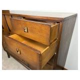 Broyhill Walnut Brasilia Magna Chest/Highboy Dresser