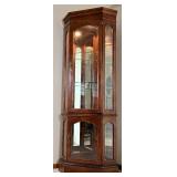 Lighted 3 Sided Glass Display Cabinet