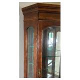 Lighted 3 Sided Glass Display Cabinet