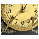 Antique New Haven Clock Co. 'Ottawa' Mantle Shelf Clock with Keys