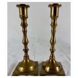 Vintage Brass Collection - Dolphin Sculpture and 6 Candleholders