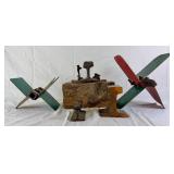 Vintage Railroad Collection -  Track Section, Railroad Make-Do Trail Rail Anvil, Railroad Track, Switch Stand Targets