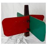 Vintage Railroad Collection -  Track Section, Railroad Make-Do Trail Rail Anvil, Railroad Track, Switch Stand Targets