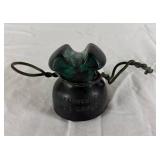 Five Hemingray No 42 Vintage Aqua-Blue Glass Insulators and One Hemingray 112 Cable Insulator