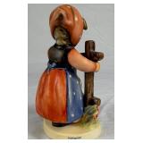 Goebel Hummel Figurines W. Germany- 'Goose Girl' and 'Signs of Spring'