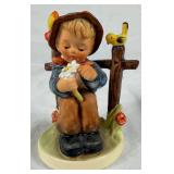 Goebel Hummel Figurines W. Germany -  'She Loves Me, She Loves Me Not' and 'Mountaineer'