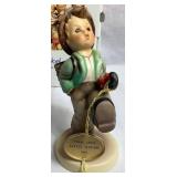 Goebel Hummel Final Issue Figurines - Duet #130, Happy Pastime #69, Globe Trotter #79 and Lost Sheep #68