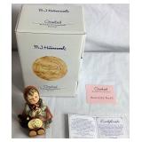 Goebel Hummel Final Issue Figurines - Duet #130, Happy Pastime #69, Globe Trotter #79 and Lost Sheep #68