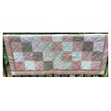 Handmade Patchwork Throw Quilt 58' x 68'