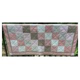 Handmade Patchwork Throw Quilt 58' x 68'