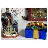 Handblown and Handpainted Glass Ornaments - 13 pieces
