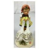 Goebel Hummel Figurines W. Germany- 'Goose Girl' and 'Signs of Spring'