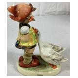 Goebel Hummel Figurines W. Germany- 'Goose Girl' and 'Signs of Spring'