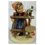 Goebel Hummel Figurines W. Germany- 'Goose Girl' and 'Signs of Spring'