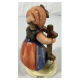 Goebel Hummel Figurines W. Germany- 'Goose Girl' and 'Signs of Spring'