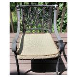 Heavy Duty Tile Table Top Patio Set with 6 Chairs, Cushions plus Cover