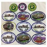 Railroad Bundle of Glasses, Patches, Decorative Spike and Locomotive