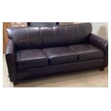 Ellis Home Furnishings Leather Sofa Sleeper