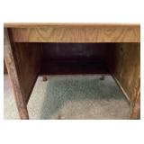 Solid Tiger Oak Vintage Desk with Slide Out Writing Board and 3 Dovetailed Drawers
