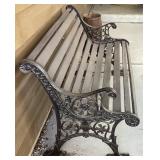 Front Door Décor - Wrought Iron Bench and Welcome Bear