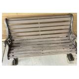 Front Door Décor - Wrought Iron Bench and Welcome Bear