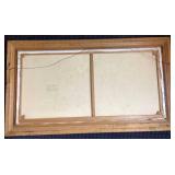 Original Vintage Framed and Signed Landscape Oil Painting - 31.5' x 55.5' x 2'