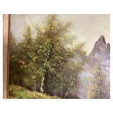 Original Vintage Framed and Signed Landscape Oil Painting - 31.5' x 55.5' x 2'