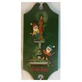 Vintage Christmas Collection - Contains Glad Yule Wall Hanging, 3 Shiny Brite Ornaments, 22 Vintage Ornaments, Sleigh Bell, Santa and Moose Figurine, and Scandanavian Santa