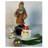 Vintage Christmas Collection - Contains Glad Yule Wall Hanging, 3 Shiny Brite Ornaments, 22 Vintage Ornaments, Sleigh Bell, Santa and Moose Figurine, and Scandanavian Santa