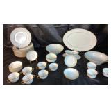 Cream with Gold Trim Victoria Austria China Set & Additional Complimentary Pieces