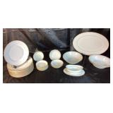 Cream with Gold Trim Victoria Austria China Set & Additional Complimentary Pieces