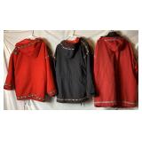 Three Wintergreen Northern Wear Jackets made in Ely, MN