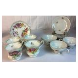 Teacup & Saucer and Porcelain Plates Assorted Collection
