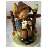 Goebel Hummel Figurines W. Germany -  'She Loves Me, She Loves Me Not' and 'Mountaineer'