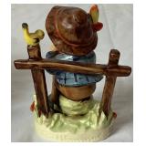 Goebel Hummel Figurines W. Germany -  'She Loves Me, She Loves Me Not' and 'Mountaineer'