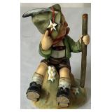 Goebel Hummel Figurines W. Germany -  'She Loves Me, She Loves Me Not' and 'Mountaineer'