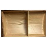 Antique Wood Trimmed Steamer Trunk - 20.5'D x 33.75'W x 25.25'H