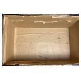 Antique Wood Trimmed Steamer Trunk - 20.5'D x 33.75'W x 25.25'H