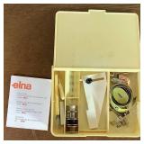 Elna Air Electronic SU Sewing Machine in Cabinet with Elna Accessory Kit